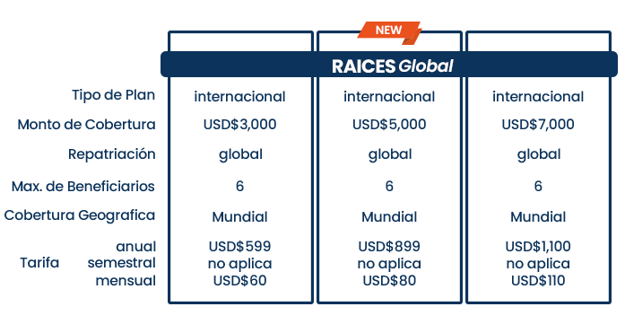 plan raices global new - asistencia funeraria